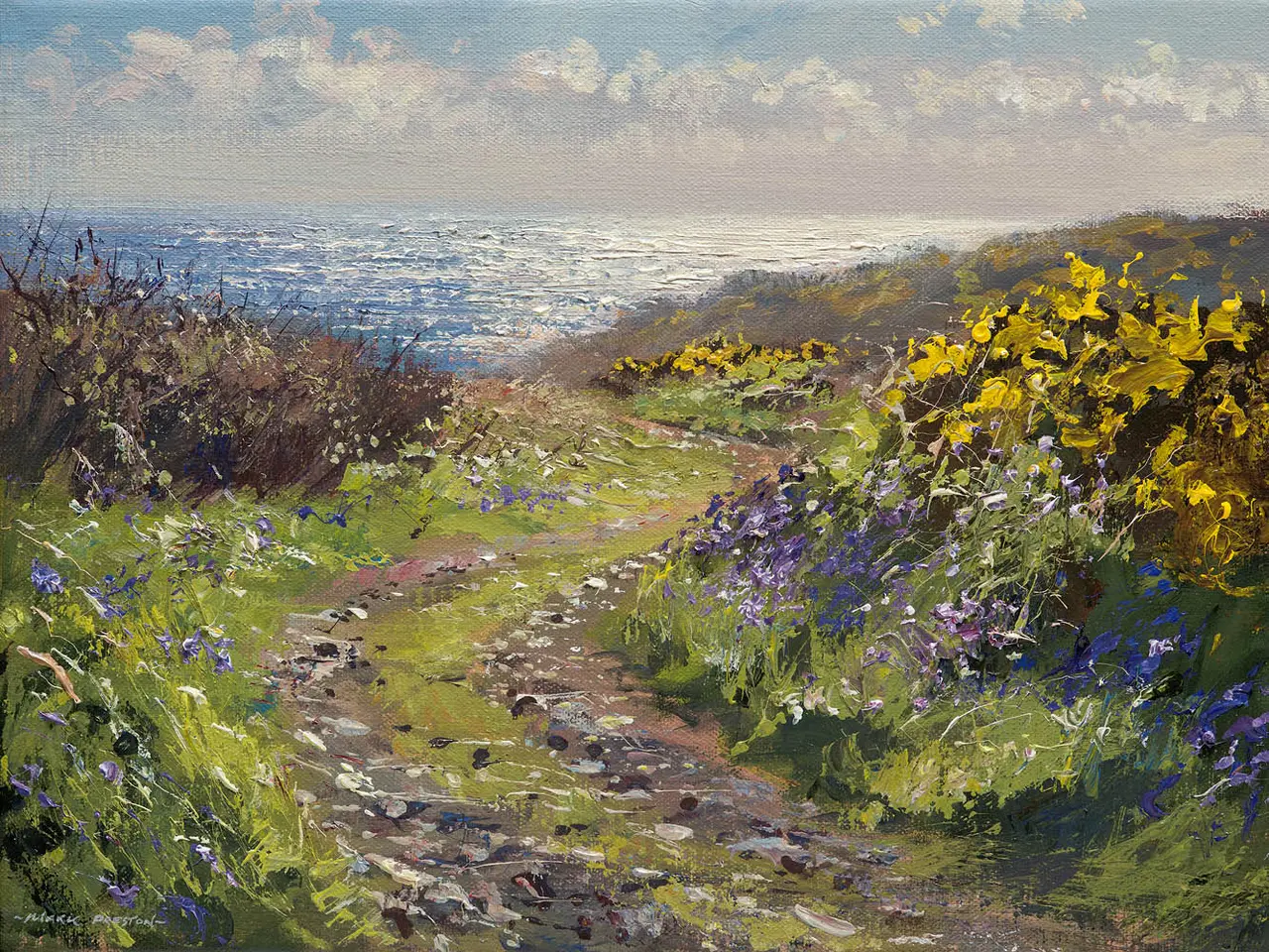 Mark Preston - spring light, kenidjack
